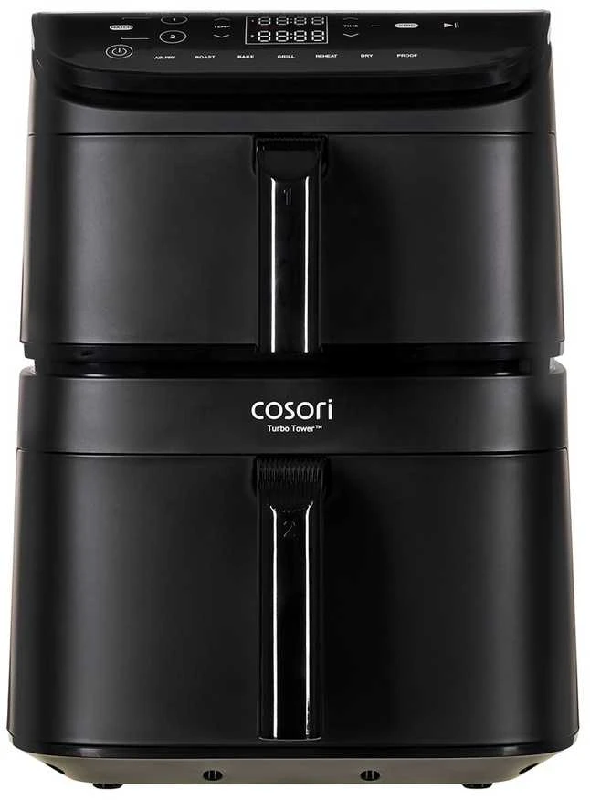 Cosori CAF-DC121 dviguba 10,8 l autonominė karšto oro gruzdintuvė Juodas