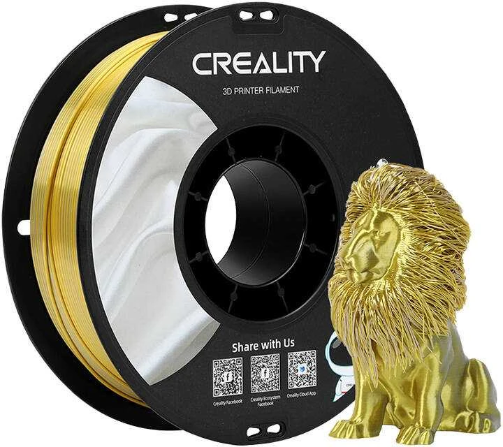 Creality CR-PLA Silk - 1.75mm - 1kg - Auksinis/Sidabrinis