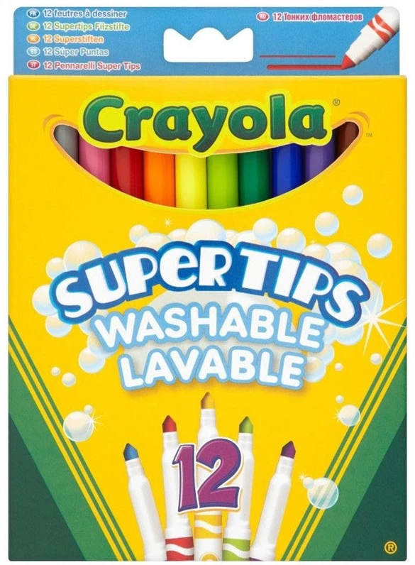 Crayola, Inc. 12 SUPER PATARIMAI PLAUNAMAS MARKER