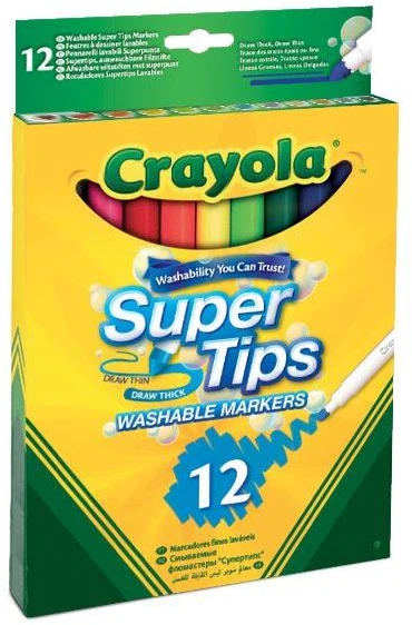 Crayola, Inc. CRAYOLA nuplaunami flomasteriai Fineline, 12 vnt., 58-6671