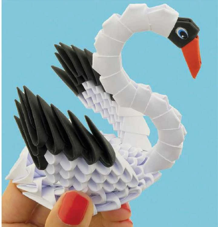 Alexander Aleksandro kūrybinis 3D origami SWAN 2831