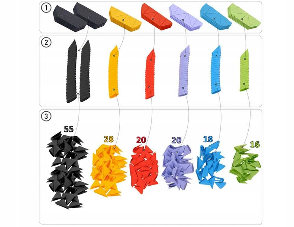 Alexander kūrybinis rinkinys origami 3D drugelis 2345