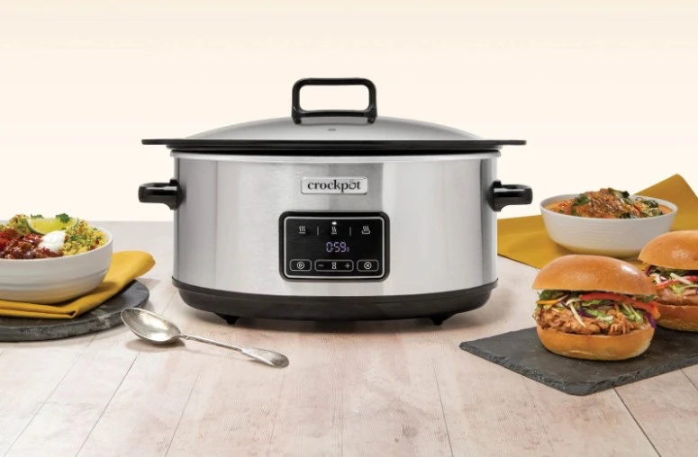 Crock Pot Crock-Puodas CSC112X 6,5 litro lėta viryklė (sidabrinė)