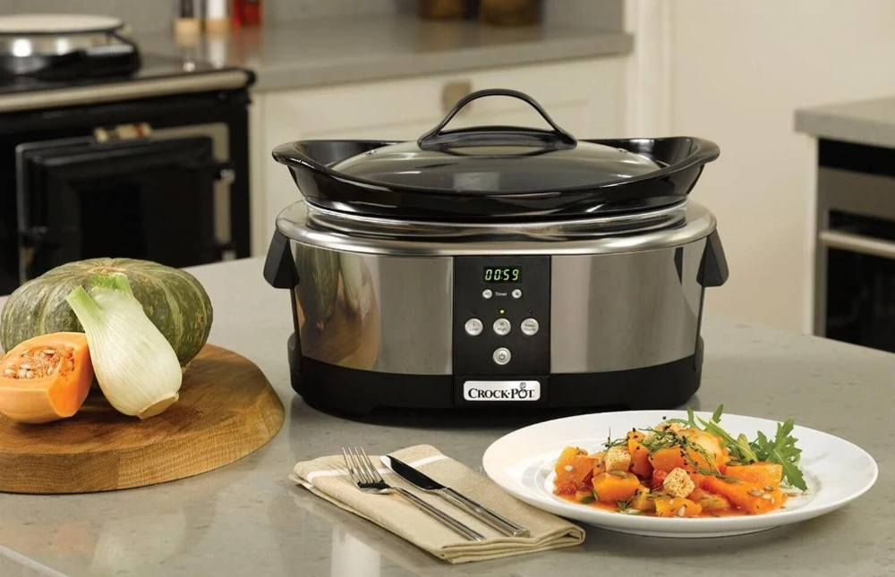Crock Pot Crock-Puodas SCCPBPP605-050 5,7 litro lėta viryklė (chromuota)