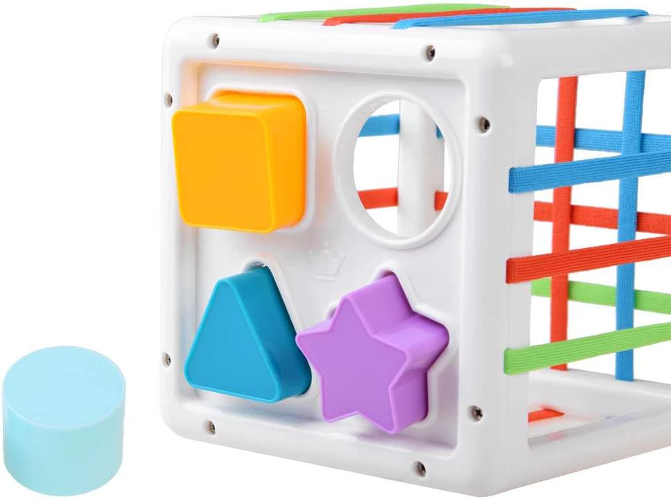 Jokomisiada „Cube Sorter“ žaislas kūdikio trintukui