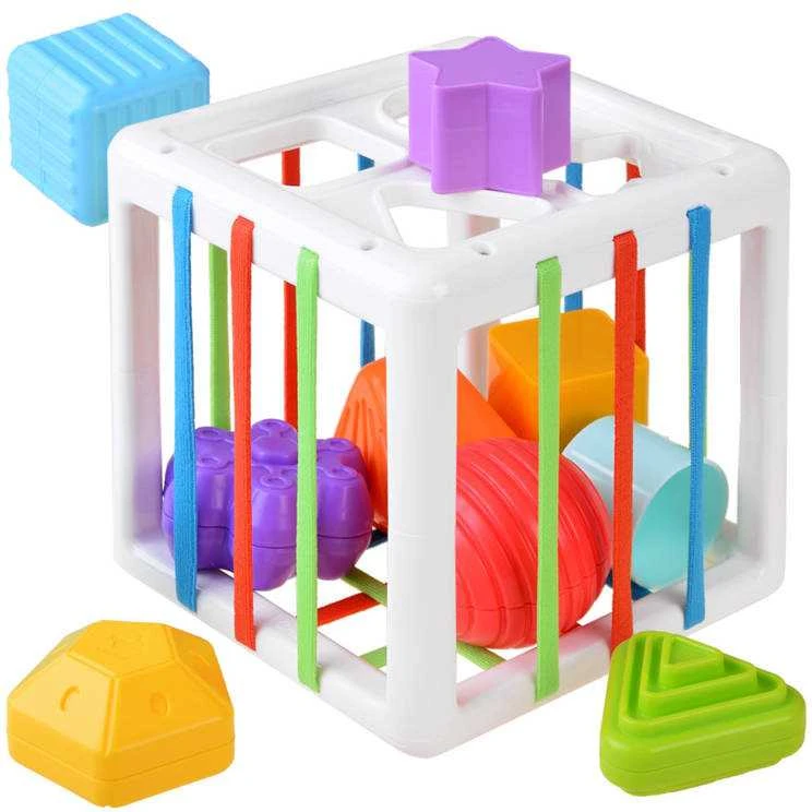 Jokomisiada „Cube Sorter“ žaislas kūdikio trintukui