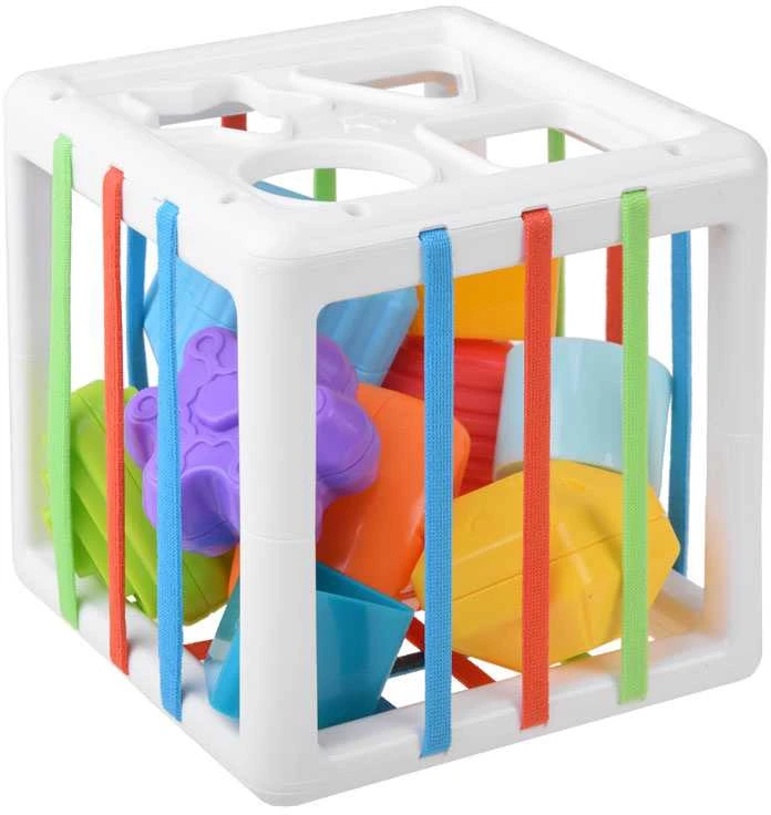 Jokomisiada „Cube Sorter“ žaislas kūdikio trintukui