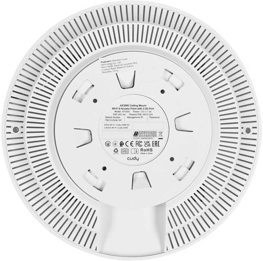 Kartotuvas - Cudy AP3000 2976 Mbit/s balta PoE