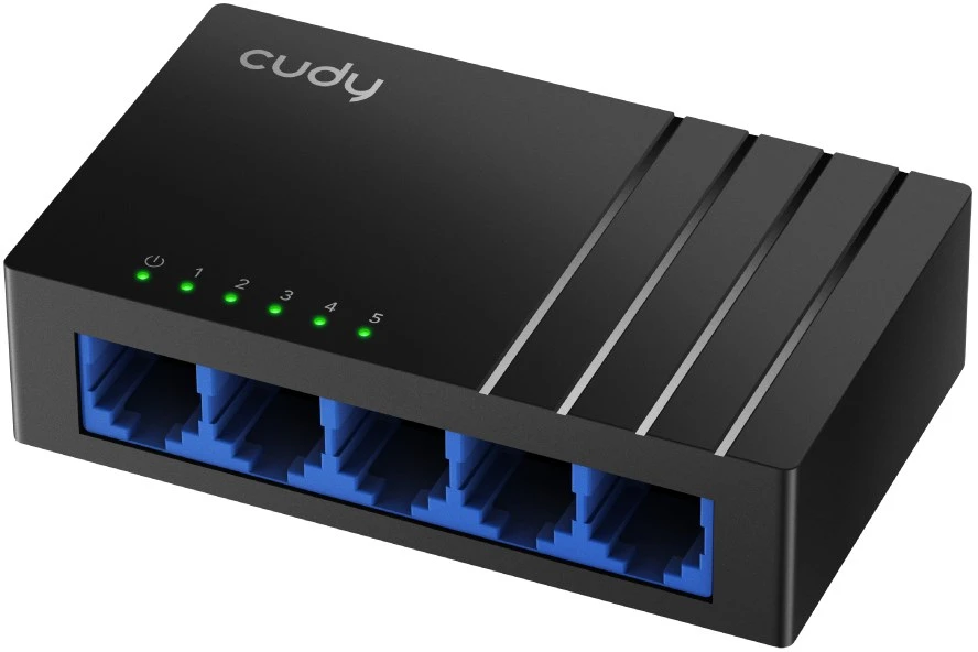 Šakotuvas Tinklo Įranga - Cudy Jungiklis GS105D 5-Port 1Gbps 95x60x90mm