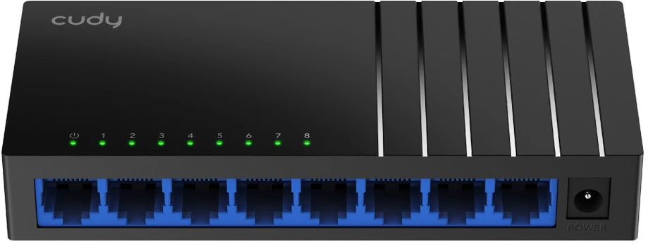 Šakotuvas Tinklo Įranga - Cudy Jungiklis GS108D 8-Port 1Gbps 150x80x65mm