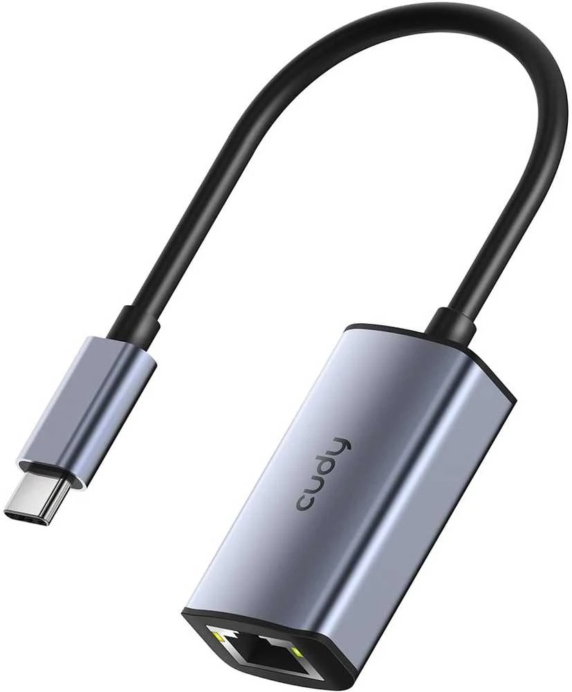 CUDY UE10C tinklo adapteris su USB-C jungtimi