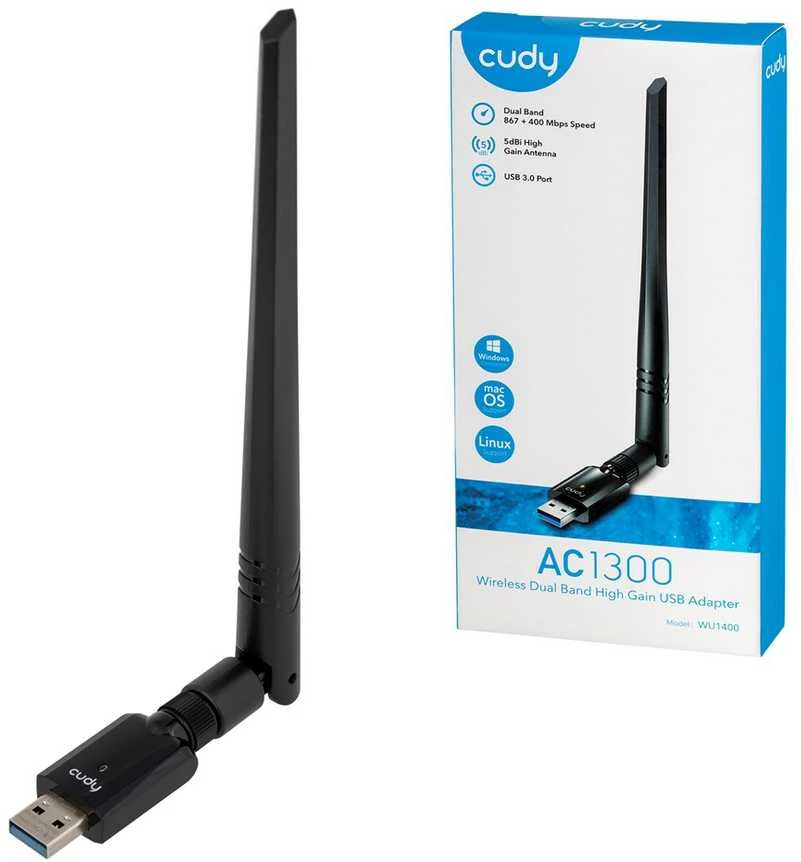 Belaidė Tinklo Plokštė - Cudy WU1400 867 Mbit/s