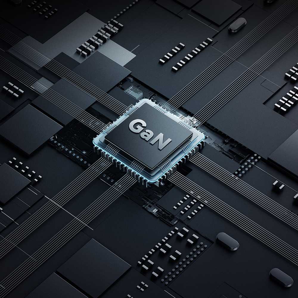 Cuktech 65 W GaN 2 x USB-C 1 x USB-A sieninis įkroviklis – pilkas