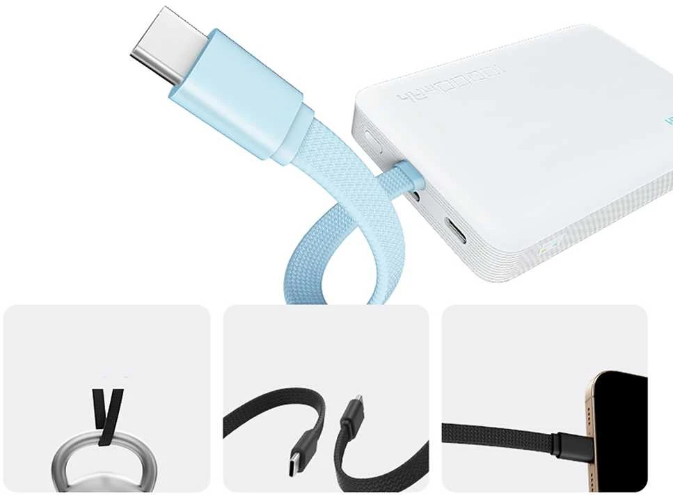 Cuktech CP132ML 10000 mAh magnetinė išorinė baterija - Baltas