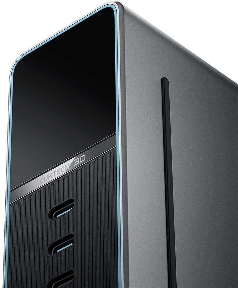 Cuktech TA3005U 300W 5-in-1 Charging Station with Digital Ekranas - Sidabrinis