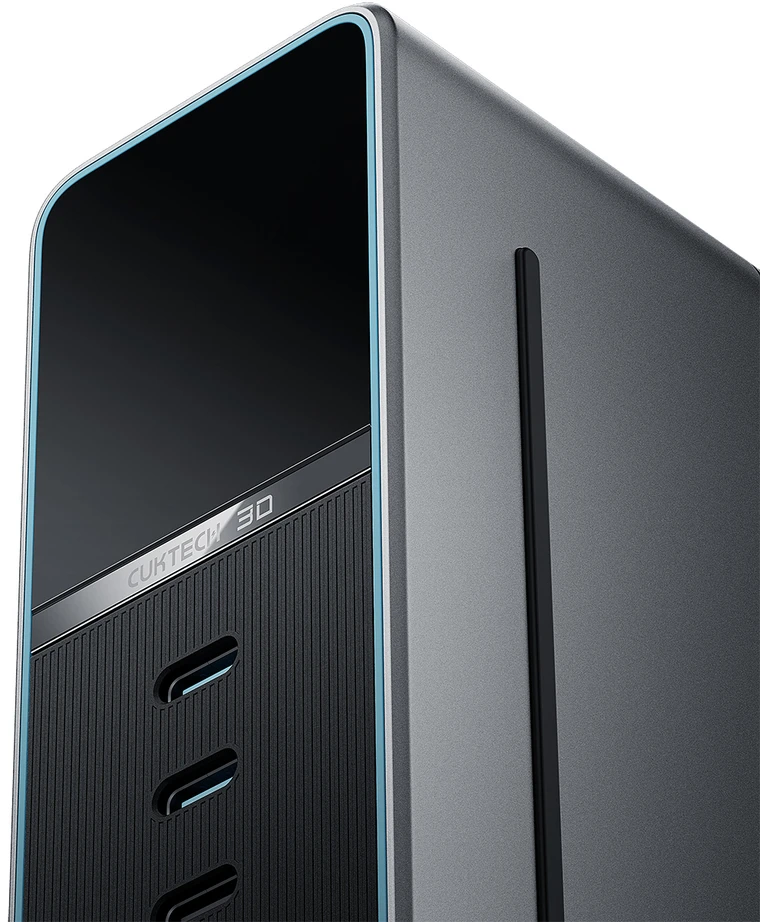 Cuktech TA3005U 300W 5-in-1 Charging Station with Digital Ekranas - Sidabrinis