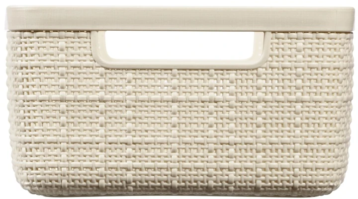 Daiktadėžė CURVER JUTE, 5 l, kreminė, 27×20×11 cm