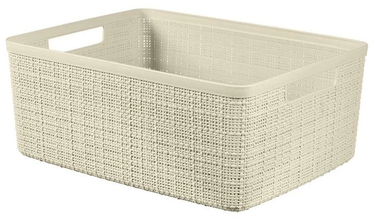 Daiktadėžė CURVER JUTE, 5 l, kreminė, 27×20×11 cm