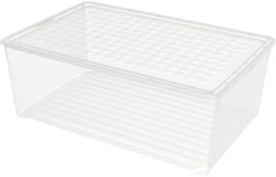 Daiktadėžė CURVER, 45 l, skaidri, 59,6×39,4×23 cm
