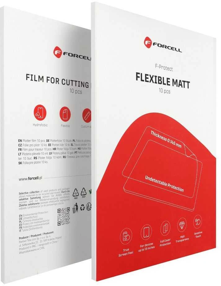 Cutting filmas for cutting machine Forcell F-Protect Flexible Planšetė Matinis for tablets max 13" 10 pcs