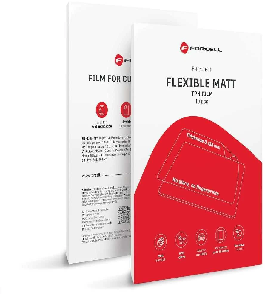 Cutting filmas for cutting machine Forcell F-Protect Flexible Planšetė Matinis for tablets max 16" 10 pcs