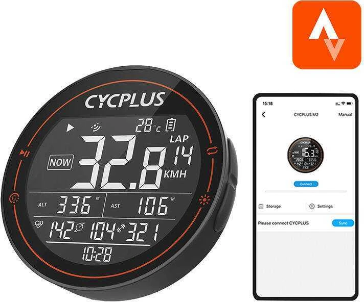 GPS dviračio kompiuteris Cycplus M2