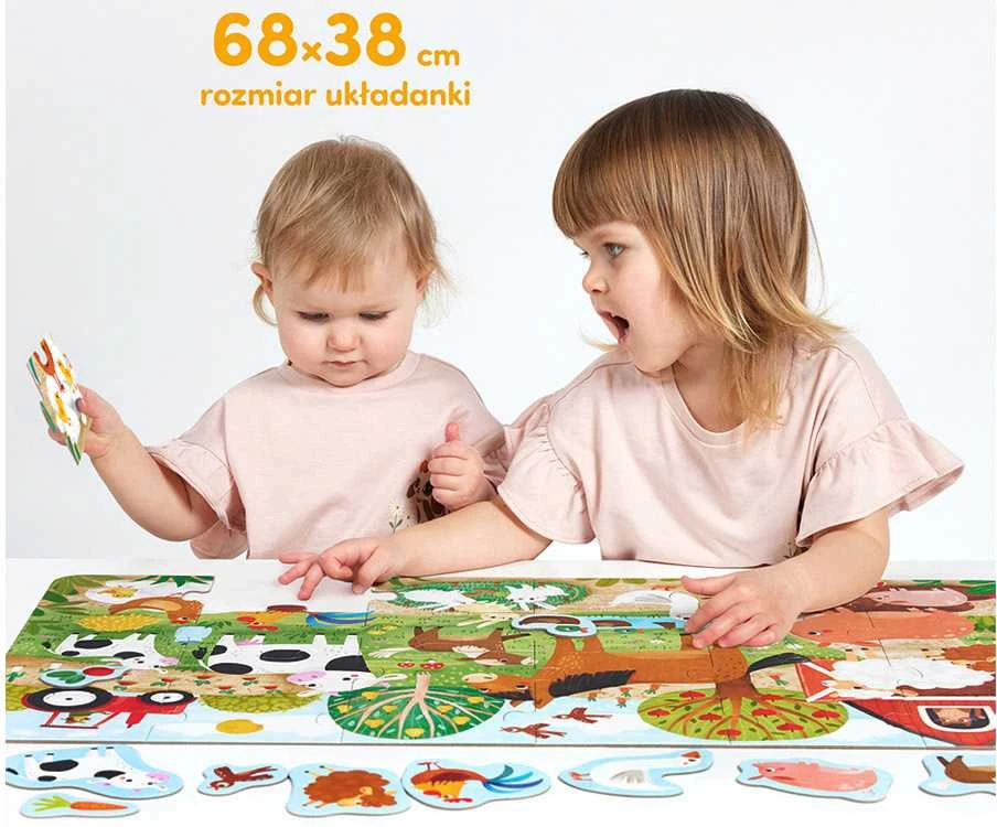 Dėlionė CzuCzu Cheerful puzzle Village Animals 24 pieces ZA5548