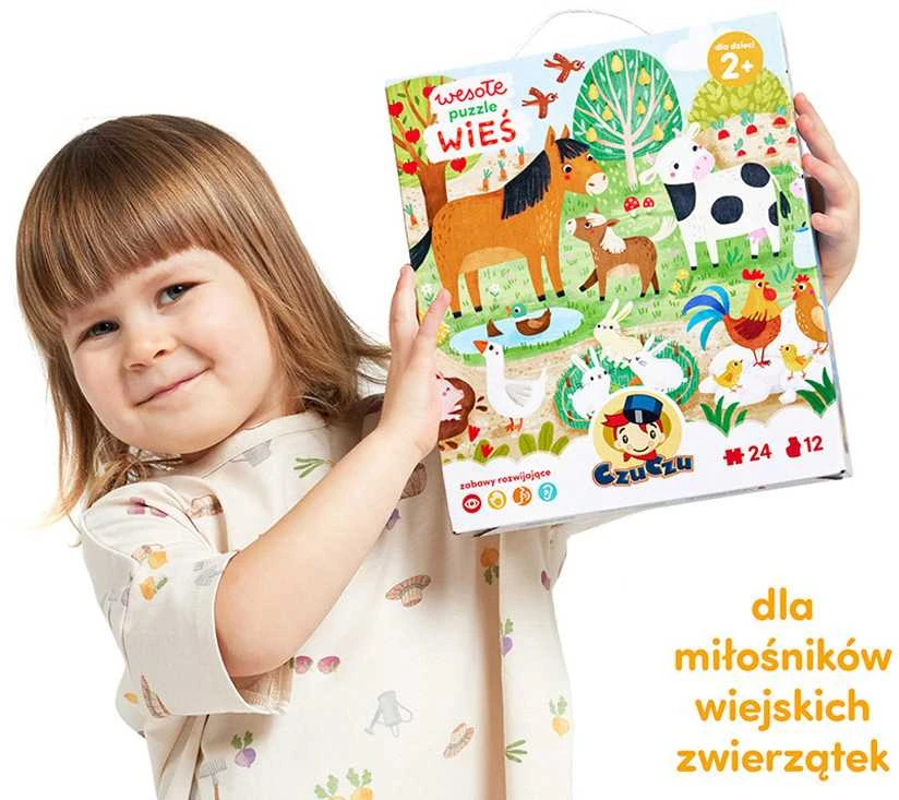 Dėlionė CzuCzu Cheerful puzzle Village Animals 24 pieces ZA5548