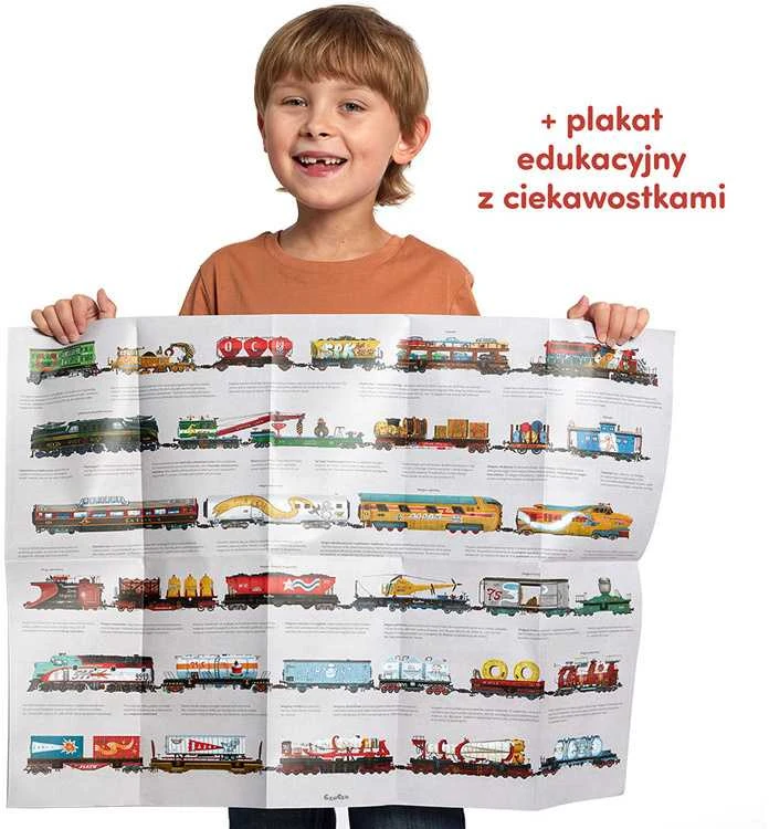 Dėlionė CzuCzu Double-sided Puzzle Trains 54 double-sided pieces ZA5558 technique