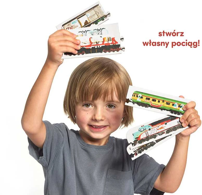 Dėlionė CzuCzu Double-sided Puzzle Trains 54 double-sided pieces ZA5558 technique