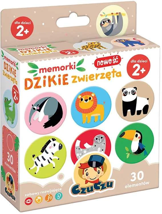 Dėlionė CzuCzu Memorki WILD ANIMALS atminties žaidimas ZA4046