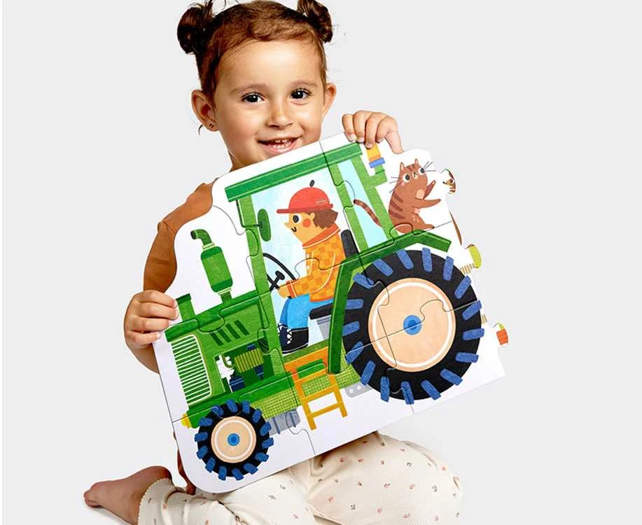 Dėlionė CzuCzu Moto puzzle Tractor moto puzzle for children 24 pieces ZA5555