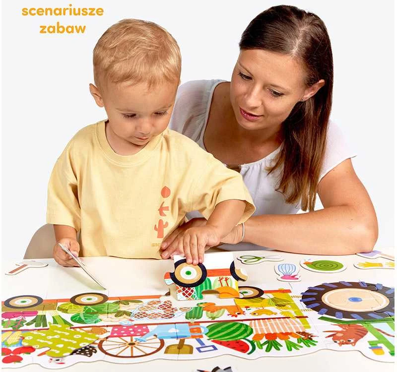 Dėlionė CzuCzu Moto puzzle Tractor moto puzzle for children 24 pieces ZA5555