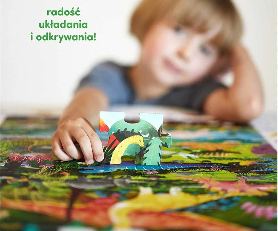 Dėlionė CzuCzu Observational puzzle Dinosaurs 60 pieces educational poster ZA5559