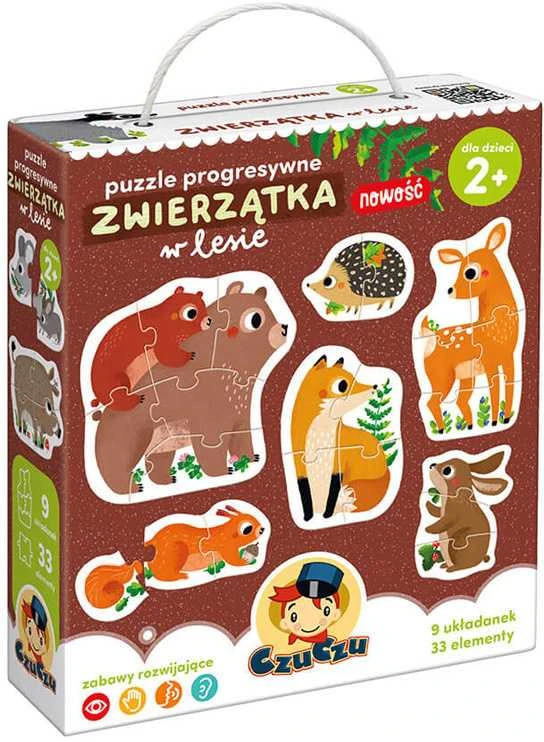 CzuCzu Dėlionė 33 vnt. - Gyvūnai miške