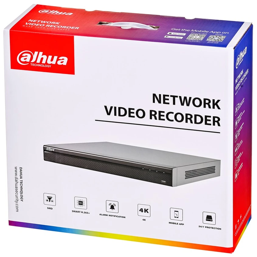 IP REGISTRATORIUS NVR4208-8P-4KS3 8 KANALŲ, 8 PoE DAHUA