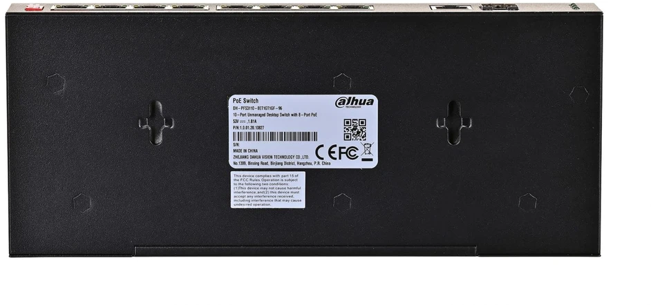 Šakotuvas SWITCH POE PFS3110-8ET1GT1GF-96 8 PRIEVADŲ SFP DAHUA
