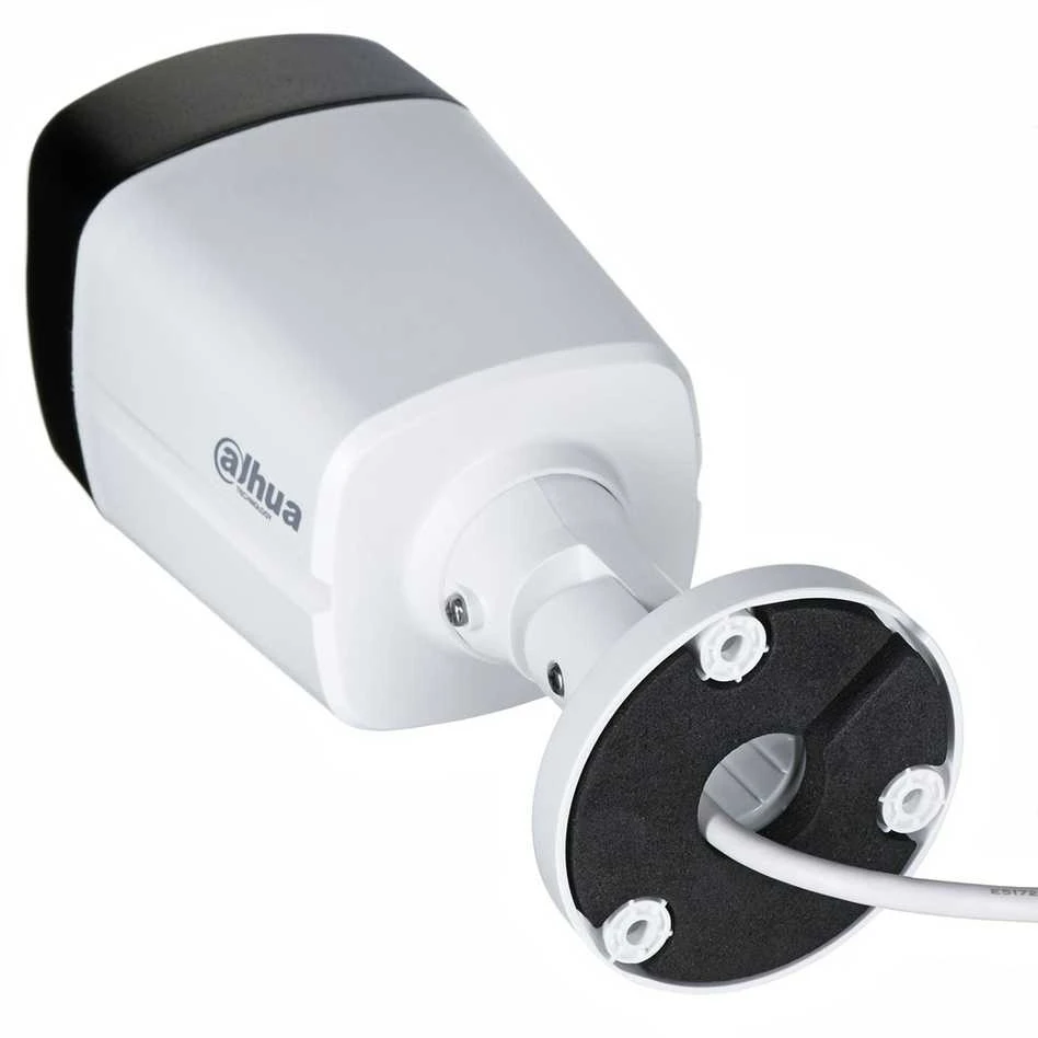 „Dahua Technology Co“ IP kamera, cilindras, 4MP, 1/2.9 colio, 2.8 mm, 94° F1.6, 25 kadrai per sekundę, IR+LED, 30 m, WDR, IVS, IP67, mikrofonas