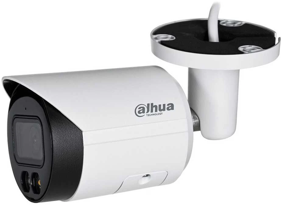 „Dahua Technology Co“ IP kamera, cilindras, 5MP, „STARLIGHT“, 1/2.7 colio, 2.8 mm, 111° F1.6, 25 kadrai per sekundę, IR+LED, 30 m, WDR, IVS, IP67, mikrofonas