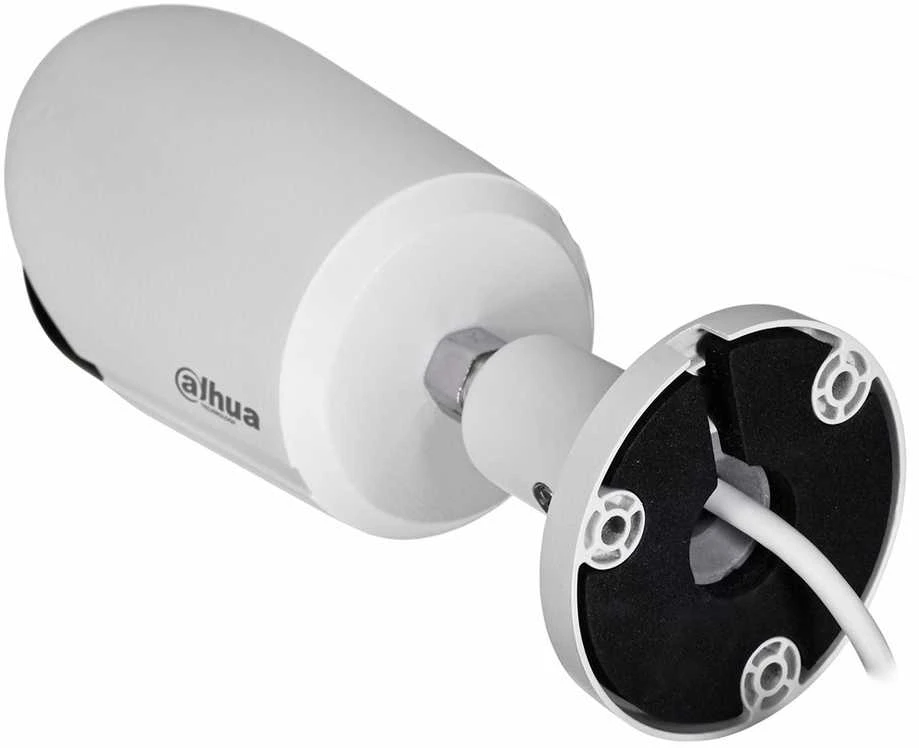 „Dahua Technology Co“ IP kamera, cilindras, 5MP, „STARLIGHT“, 1/2.7 colio, 2.8 mm, 111° F1.6, 25 kadrai per sekundę, IR+LED, 30 m, WDR, IVS, IP67, mikrofonas