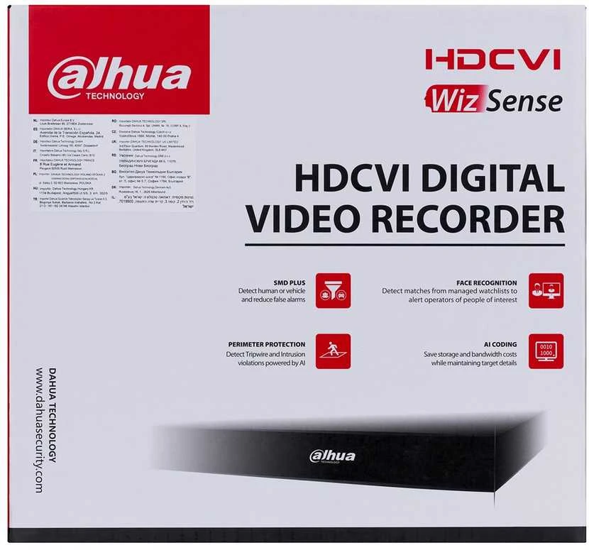 Dahua Pentabrid įrašymo įreng.16kam. XVR5116HS-I3. 5M-N 10fps, IP 6MP 128Mbps, H.265+, AI