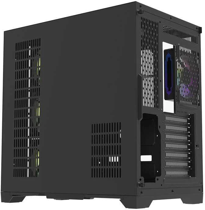 Darkflash Darflash FT418 PRO kompiuterio dėklas + 7 aRGB ventiliatoriai (juodi)