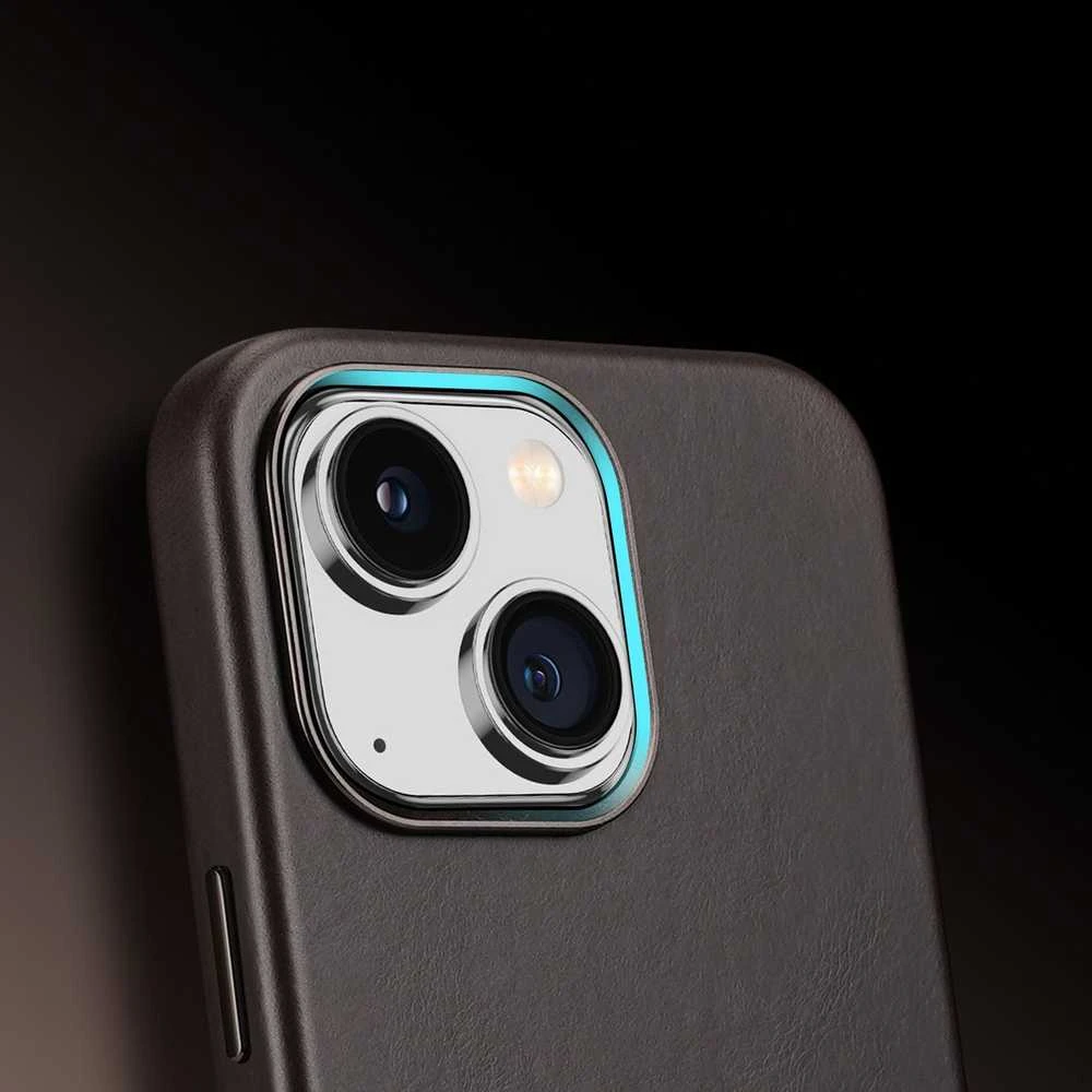 Dux Ducis Naples Apple iPhone 14 Plus Leather (MagSafe Compatible) Dark dėklas telefonui rudos spalvos