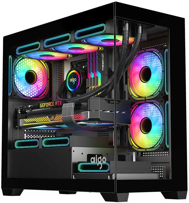 Darkflash C218M kompiuterio dėklas (juodas)