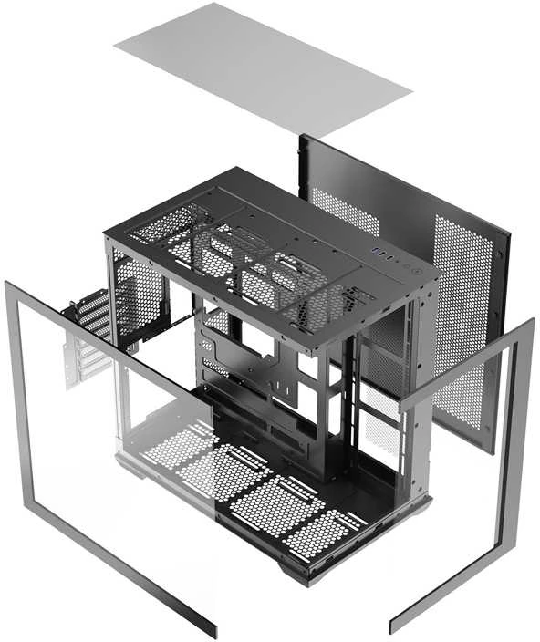 DarkFlash C280 kompiuterio dėklas (baltas)