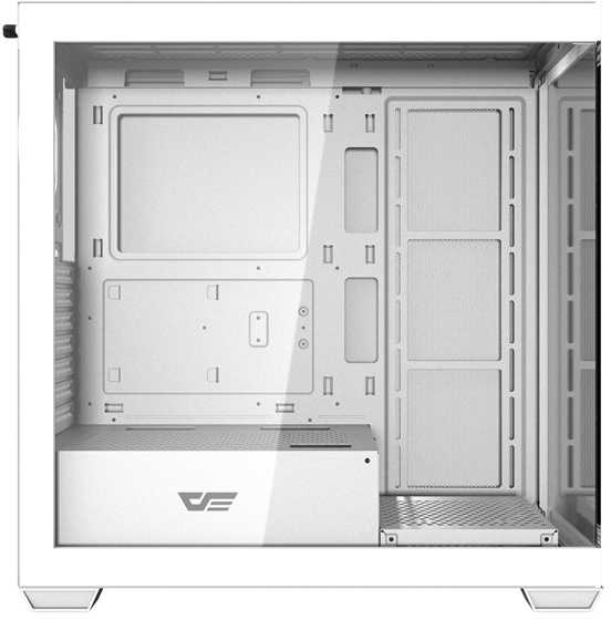 „Darkflash DS900W“ kompiuterio korpusas be ventiliatorių (baltas)