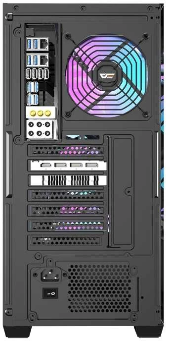 Darkflash DS900WD computer case (juodas) + 4 fans