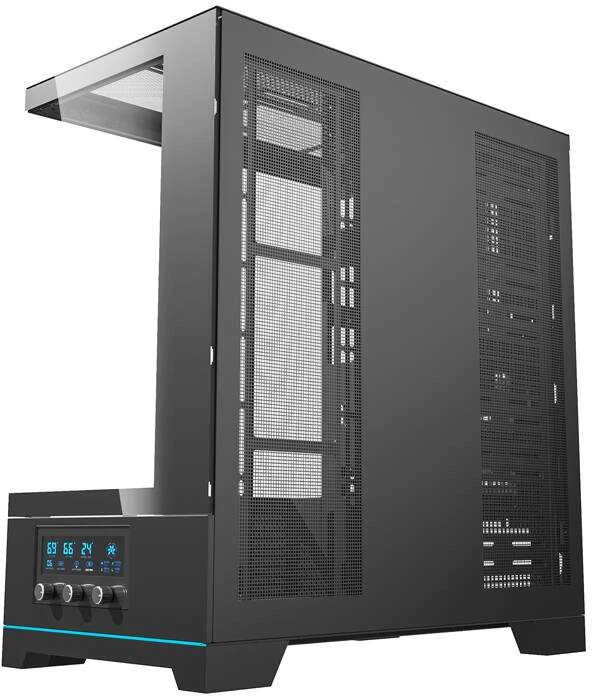 Darkflash DY451 kompiuterio dėklas be ventiliatorių (juodas)