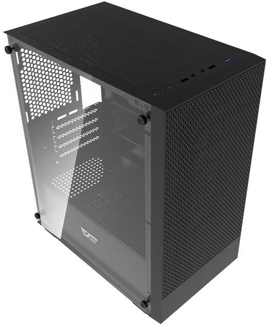 „Darkflash M305“ kompiuterio korpusas be ventiliatorių (Juodas)