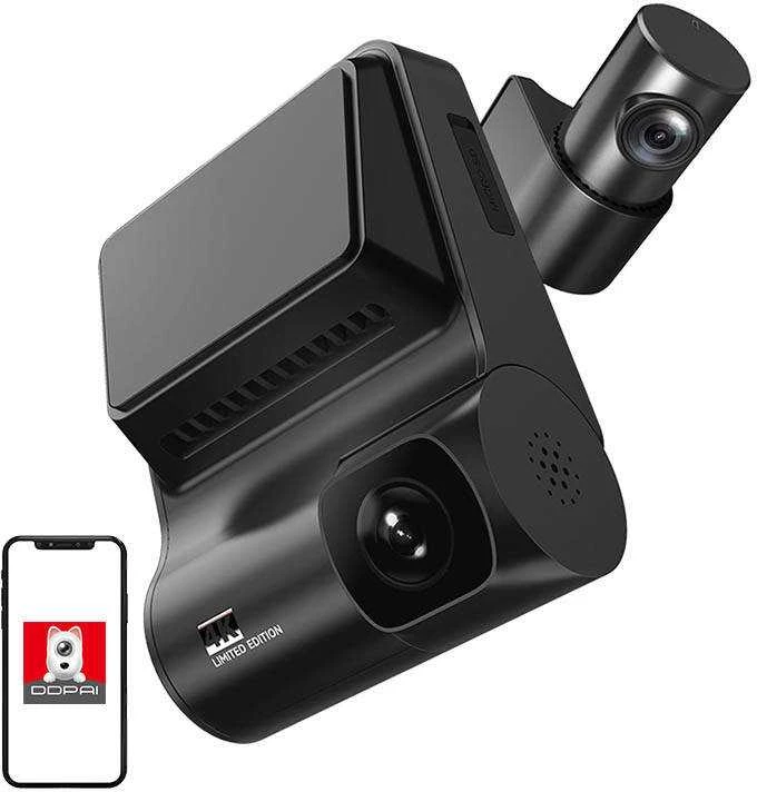 Automobilinis vaizdo registratorius DDPAI Z50 GPS DUAL 4K @ 25fps + 1080p @ 25fps WiFi